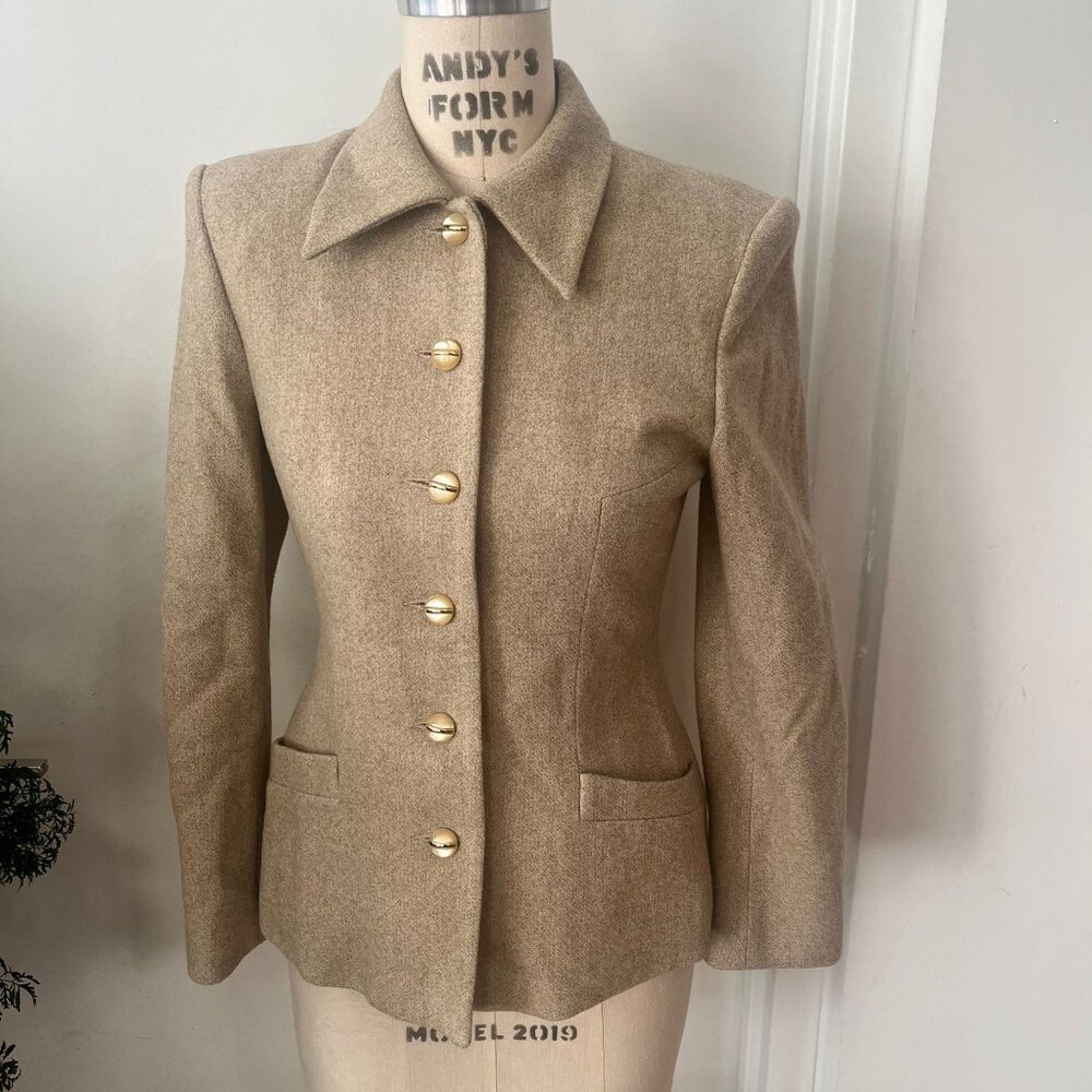 Vintage BORA Women's‎ Tailored Wool Jacket Size 4